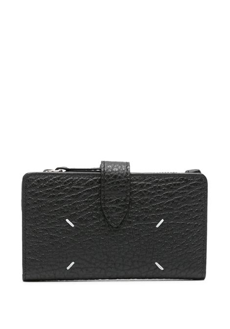 portafoglio four stitches zip unisex nero MAISON MARGIELA | SA1VX0019 P4455T8013